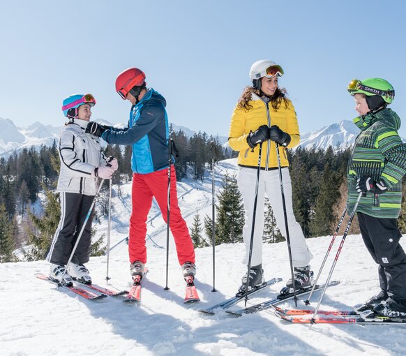 Familien-Skifahren in der Region Seefeld
