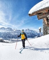 Skitourengeherin in Lienz