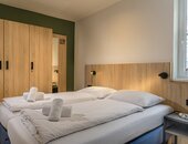 Schlafzimmer im Apartment und Ferienhauses Rehrenberg Viehhofen