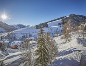Ausblick Sonnleiten Saalbach im Winter