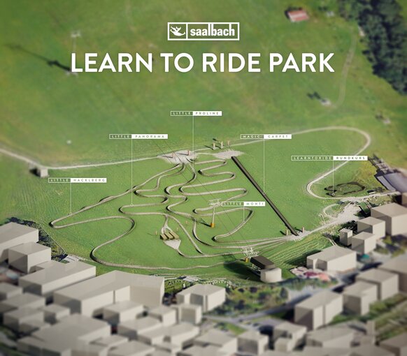 Learn to Ride Park Saalbach Karte